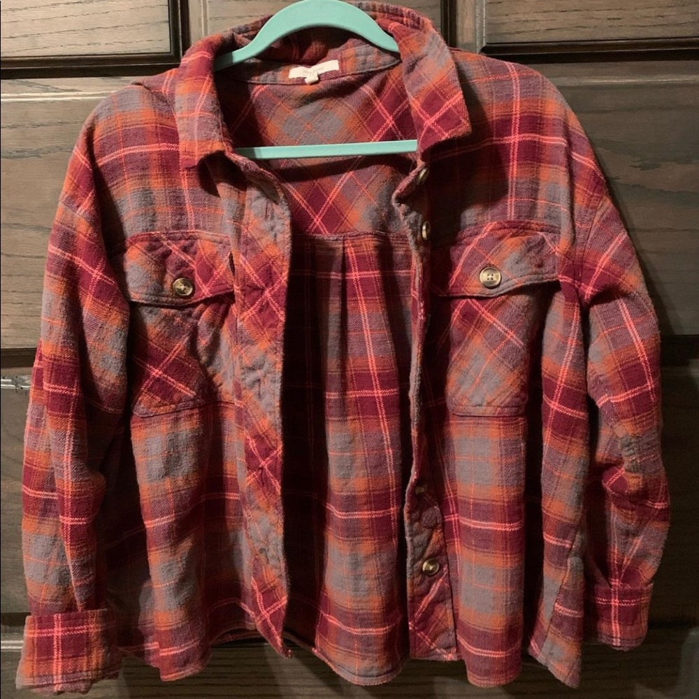 Cropped shacket